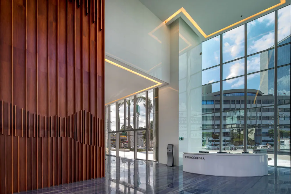 Vista externa do Concórdia Corporate